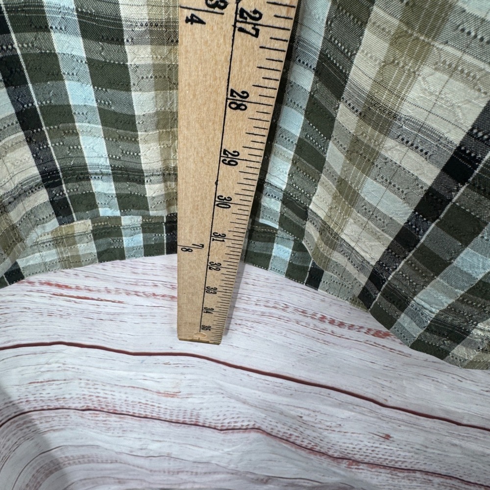 Tommy Bahama Camp Shirt Mens XL Silk Plaid Short Sleeve Button Up Casual Preppy - Picture 8 of 9